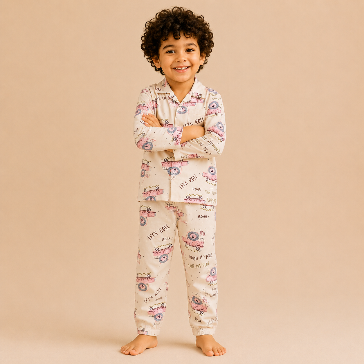 Unisex Lion Printed Nightsuit