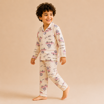 Unisex Lion Printed Nightsuit