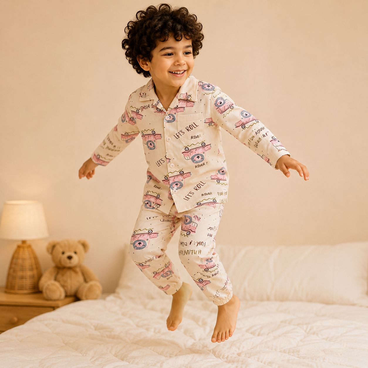 Unisex Lion Printed Nightsuit