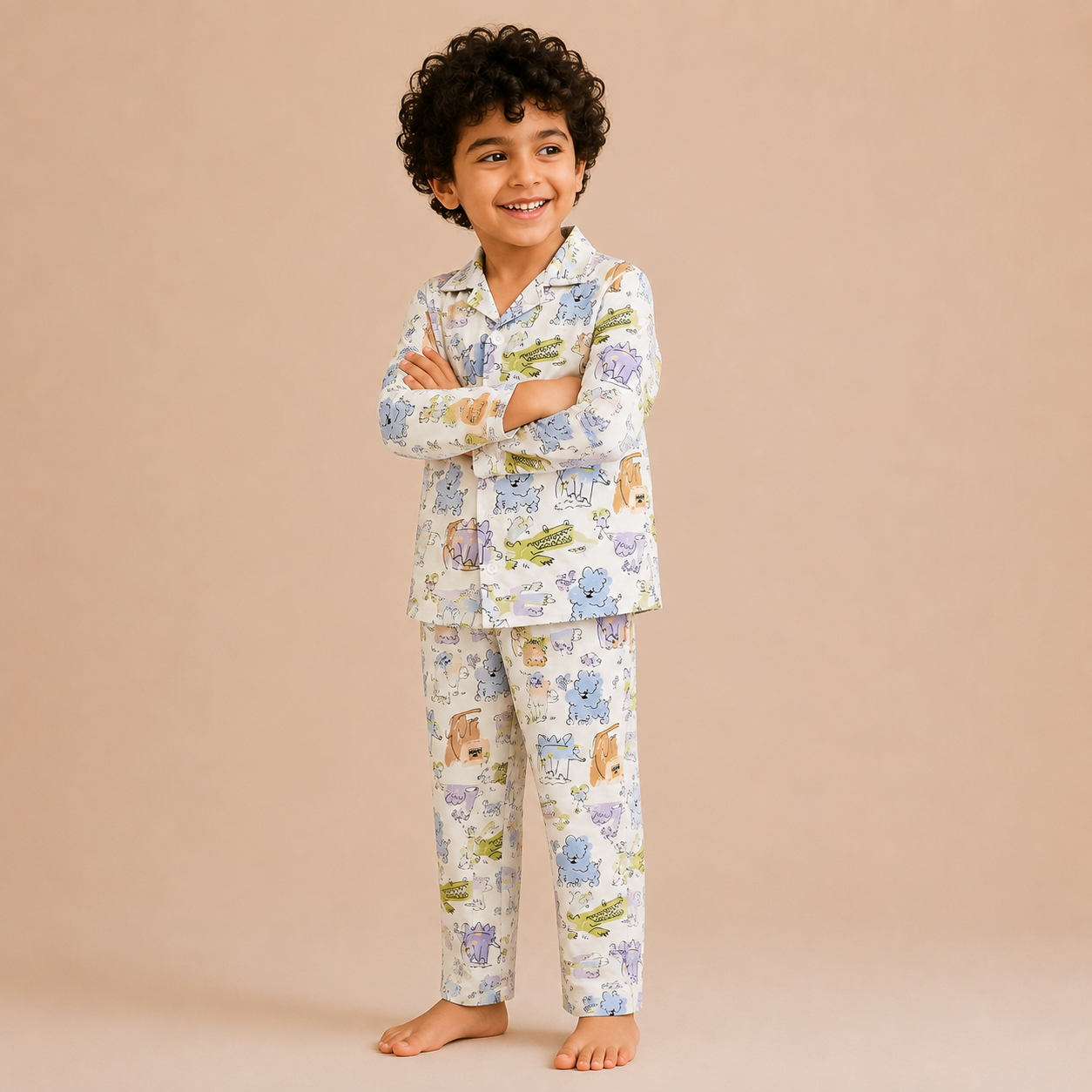 Animal Print Nightsuit Unisex