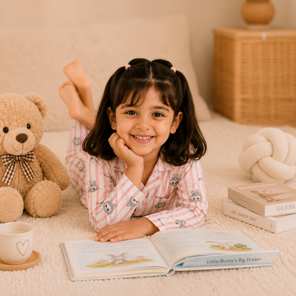 Pink Labubu Girl Nightsuit