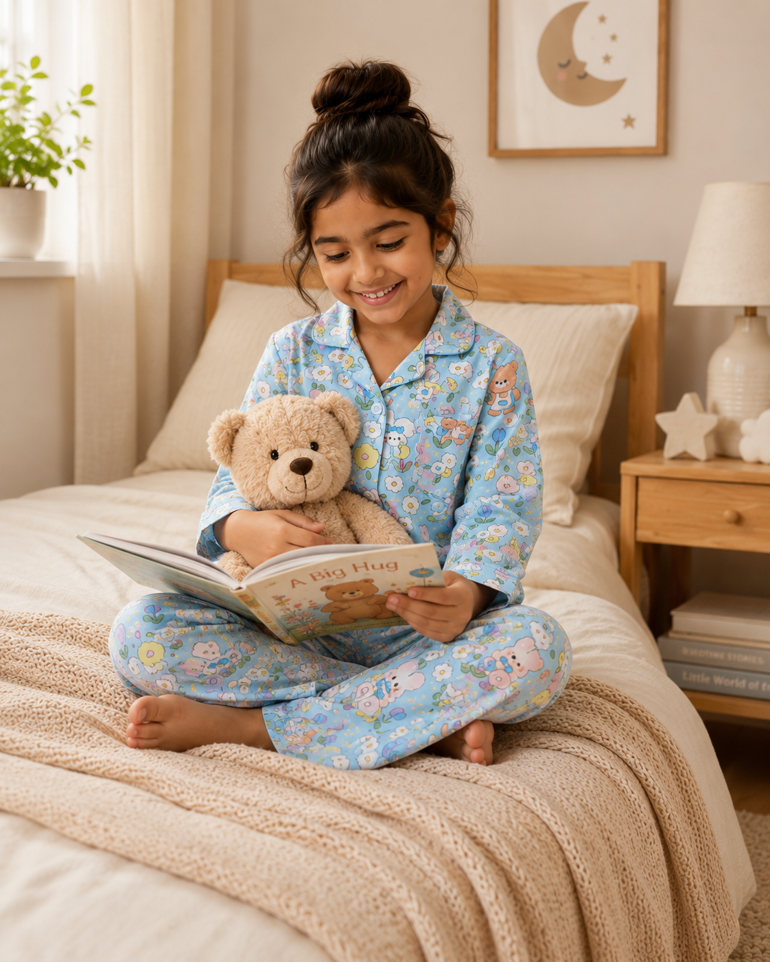 Girl Flower Printed Nightsuit