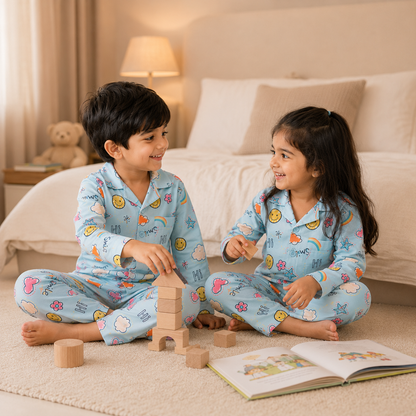 Kids Unisex Happy Smiley Nightsuit