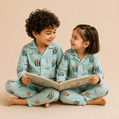 Kids Unisex Popcorn Nightsuit