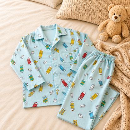 Kids Pencil Print Nightsuit